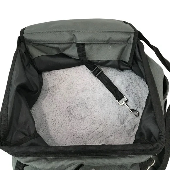 Top Paw Dog Pet Car Vehicle Collapsible Booster Seat Up to 18lbs Gray Used EUC - Picture 5 of 7